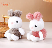 Móc khóa bông thỏ tai xù