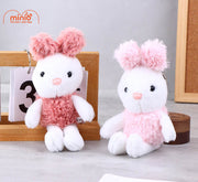 Móc khóa bông thỏ tai xù