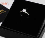 Nhẫn inox 1 hạt đá 019 MY