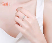 Nhẫn inox 1 hạt đá 019 MY