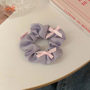 Scrunchies lụa nơ vải