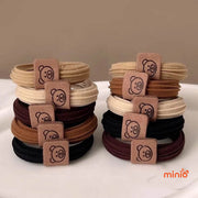 Set 2 cột tóc mặt gấu mềm