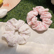 Set 3 scrunchies vải+lò xo UX