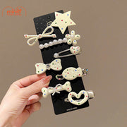 Set kẹp mái chấm bi PO