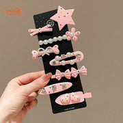 Set kẹp mái chấm bi PO