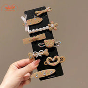 Set kẹp mái chấm bi PO