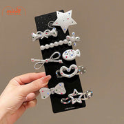 Set kẹp mái chấm bi PO