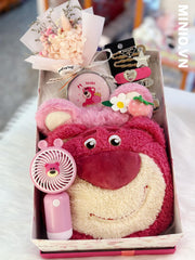 Set quà túi gấu dâu