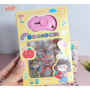 Hộp sticker kèm dao