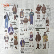 Set 6 tấm sticker Beautiful Life