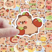 Set 50 sticker Capybara