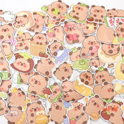 Set 50 sticker Capybara