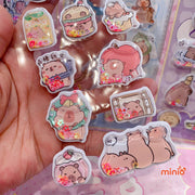 Sticker nước nhũ Capybara