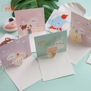 Thiệp 3D họa tiết động vật cute