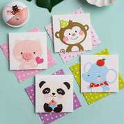 Thiệp 3D họa tiết động vật cute