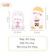 Thiệp chúc mừng chibi cute