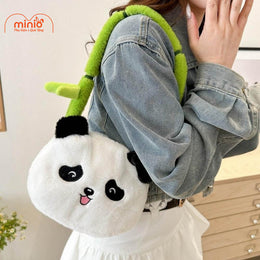 Túi đeo gấu trúc dây trúc