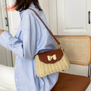 Túi cói Sp116 nắp nơ