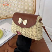 Túi cói Sp116 nắp nơ