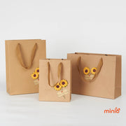 Túi quà kraft hoa 32x18x11,5cm