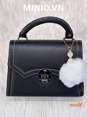 Túi xách khoá xoay nắp lượn