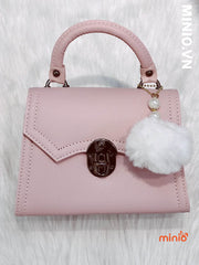 Túi xách khoá xoay nắp lượn