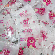 Túi zip B6 gấu dâu