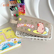 Ví bút vải Capybara 2 ngăn