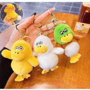 Móc khóa vịt mông thổi bóng