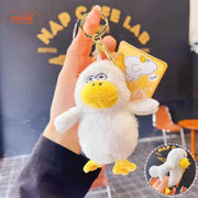 Móc khóa vịt mông thổi bóng