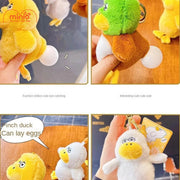 Móc khóa vịt mông thổi bóng