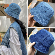 Nón jeans cụp trơn