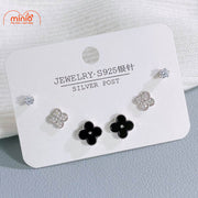 Set 3 đôi bông tai xi 925 048090