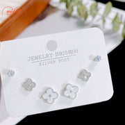 Set 3 đôi bông tai xi 925 048090