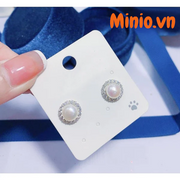 Bông tai xi 925 ngọc trai 320MH