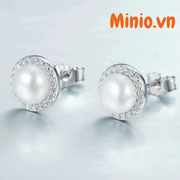 Bông tai xi 925 ngọc trai 320MH