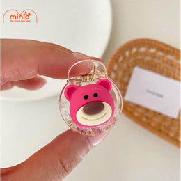 Vỉ 12 kẹp tóc gấu dâu DQ