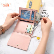 Ví nữ kèm móc treo hoa DH