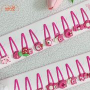 Vỉ 10 kẹp mái gấu dâu