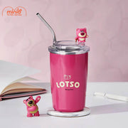 Ly giữ nhiệt gấu dâu