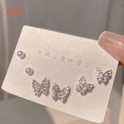 Set Bông Tai Bướm Ngọc Trai FL