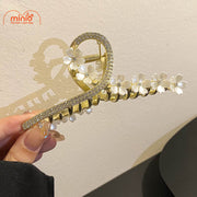 Kẹp càng cua kim loại gắn hoa