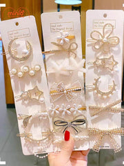 Kẹp mái đính đá