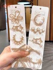 Kẹp mái đính đá