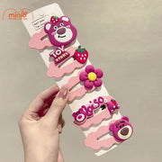 Vỉ 8 kẹp lông gấu dâu