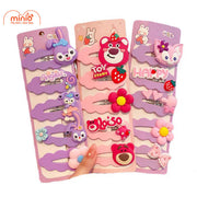 Vỉ 8 kẹp lông gấu dâu