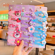 Vỉ 8 kẹp lông gấu dâu