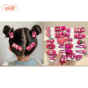 Vỉ 12 chi tiết kẹp gấu dâu