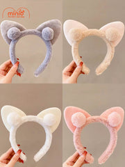 Cài tóc tai mèo quả bông