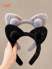 Cài tóc tai mèo quả bông